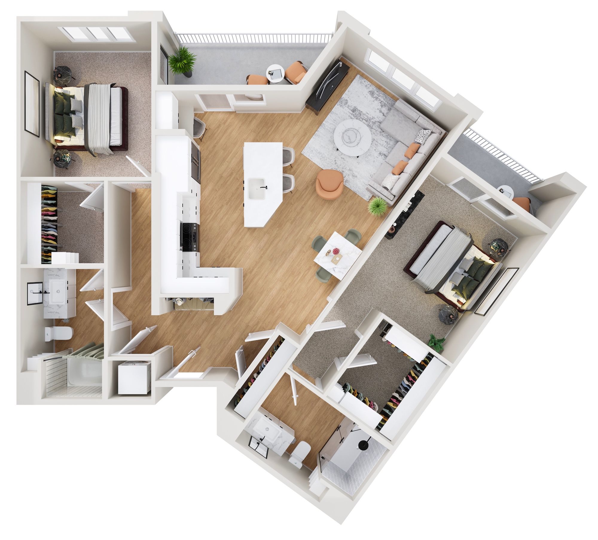 Floor plan layout diagram for B6
